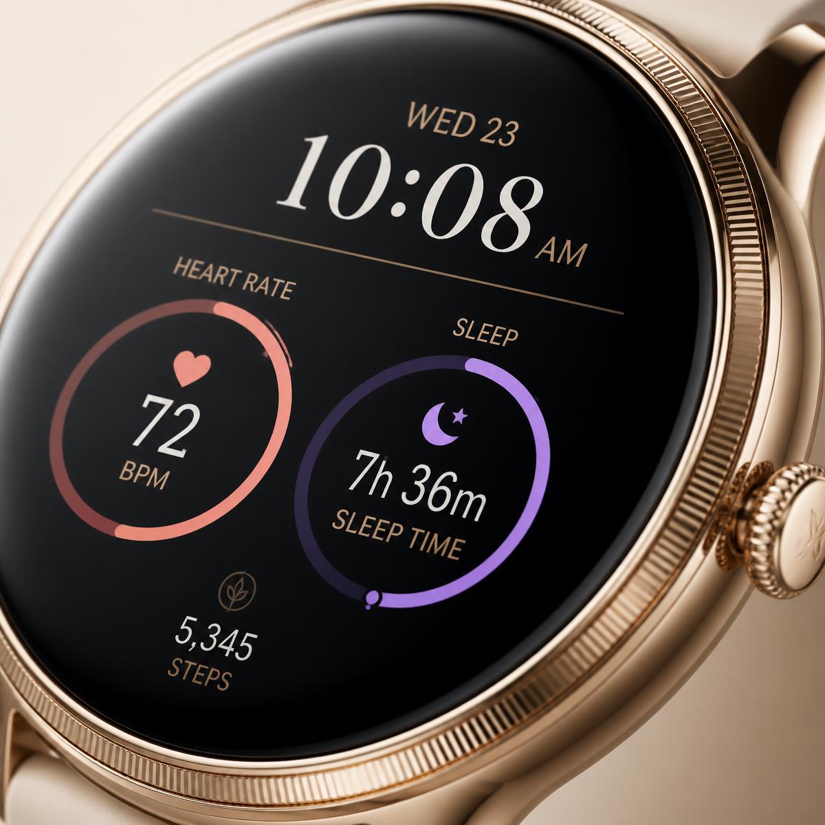 LUMÉ Aura AMOLED ekranas su pulso ir miego rodikliais